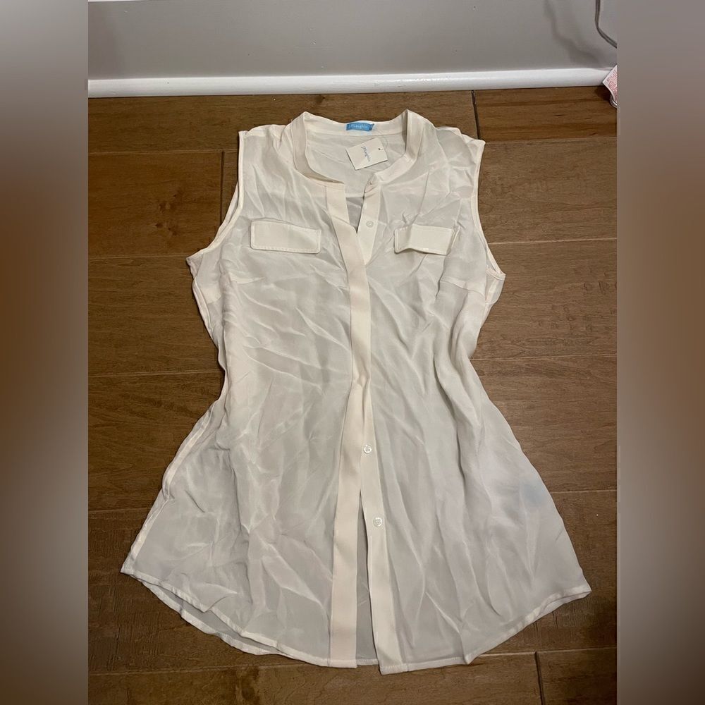NWT J.McLaughlin Agathe Sleeveless Silk Top
